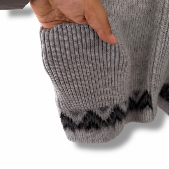 London Fog Vintage Aztec Western Apres Ski Full Zip Grandpa Cardigan Size XL - Picture 5 of 9